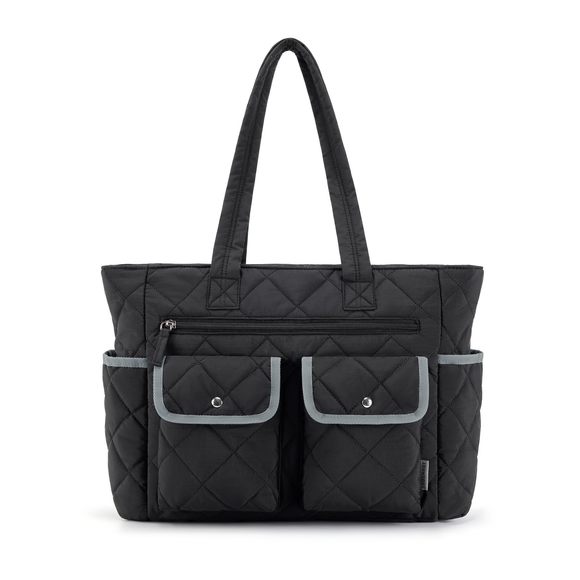 Tote Bag, Tote Bag Travel With Multi-Pocket, Large Puffy :o) - Picture 1 of 7